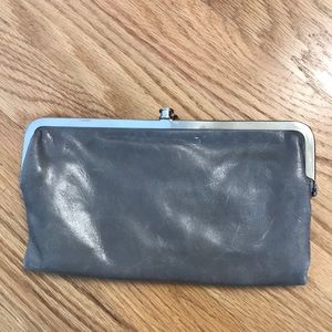 Hobo clutch in grey! Barely used!